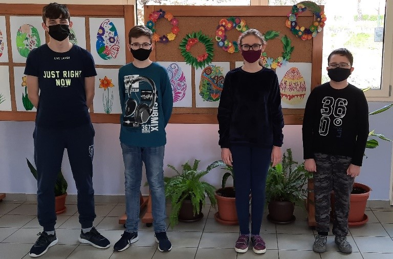 Uenici P Zavrje koji su sudjelovali na natjecanjima: Pavao Mrazek, Benedikt Mrazek, Samantha Vitez i Angel Vitez